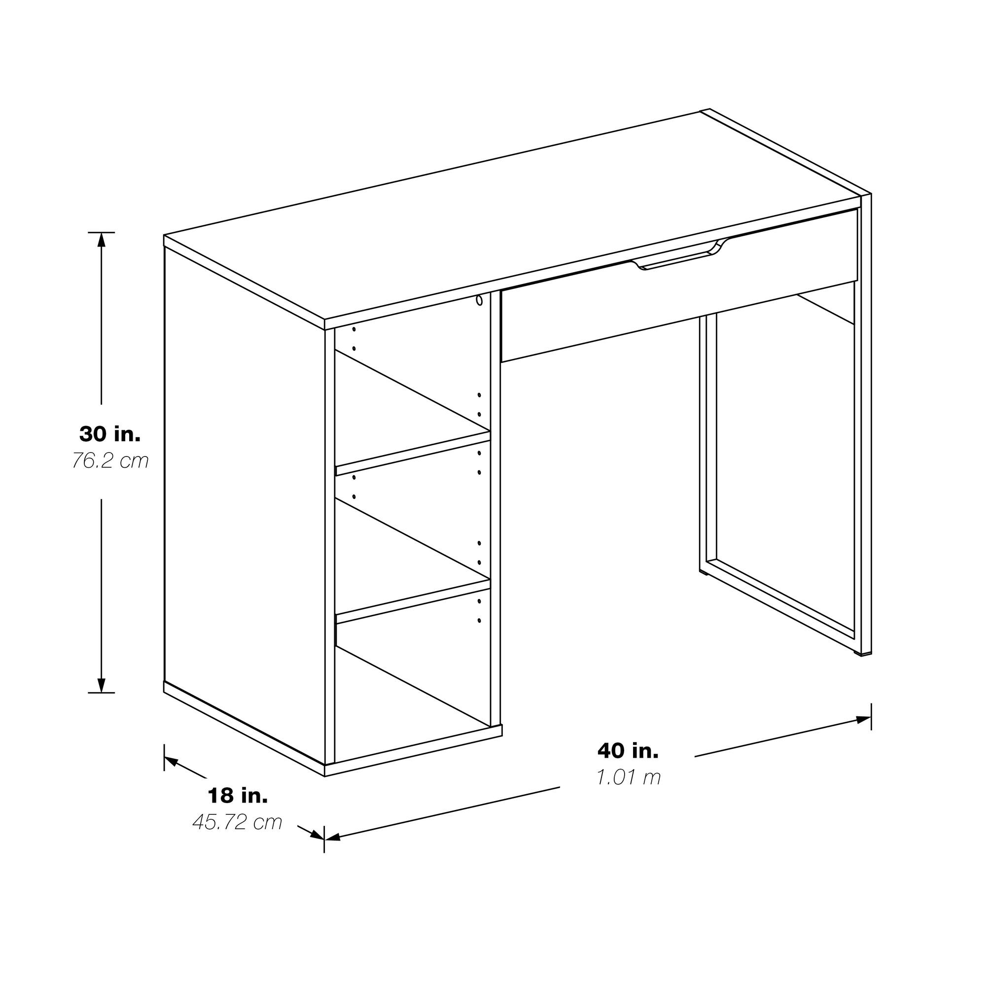OSP Home Furnishings Ravel 40" Contemporary Desk